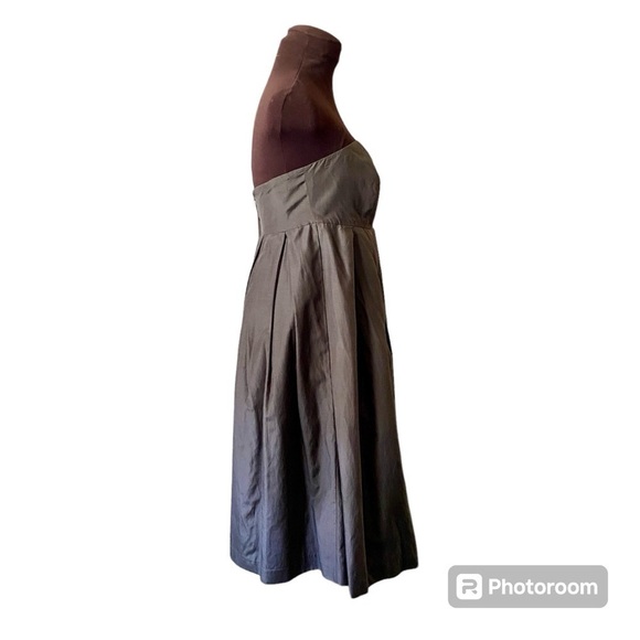 Gap Gray Appliqué Floral Strapless Dress, Womens size 8 - Picture 4 of 12